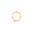 Fuster Navette Signature Aqua Blue Diamond  and Diamond Ring