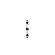 Fuster Navette Signature Sapphire and Diamond Ring