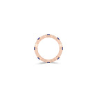 Fuster Navette Signature Sapphire and Diamond Ring