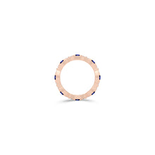 Fuster Navette Signature Sapphire and Diamond Ring