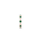 Fuster Navette Signature Emerald and Diamond Ring