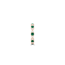 Fuster Navette Signature Emerald and Diamond Ring