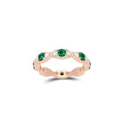 Fuster Navette Signature Emerald and Diamond Ring