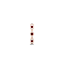 Fuster Navette Signature Ruby and Diamond Ring