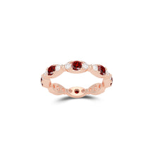 Fuster Navette Signature Ruby and Diamond Ring