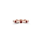 Fuster Navette Signature Ruby and Diamond Ring