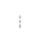 Fuster Navette Signature Aqua Blue Diamond  and Diamond Ring
