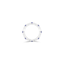Fuster Navette Signature Sapphire and Diamond Ring