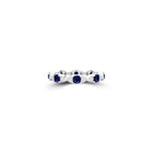 Fuster Navette Signature Sapphire and Diamond Ring