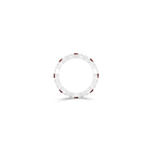 Fuster Navette Signature Ruby and Diamond Ring