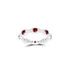Fuster Navette Signature Ruby and Diamond Ring