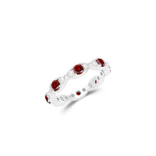 Fuster Navette Signature Ruby and Diamond Ring