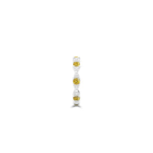 Fuster Navette Signature Yellow Diamond  and Diamond Ring