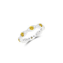 Fuster Navette Signature Yellow Diamond  and Diamond Ring