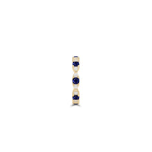 Fuster Navette Signature Sapphire and Diamond Ring