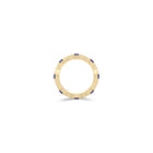 Fuster Navette Signature Sapphire and Diamond Ring