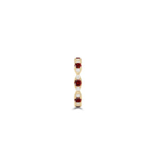Fuster Navette Signature Ruby and Diamond Ring