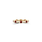 Fuster Navette Signature Ruby and Diamond Ring