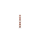 Fuster Navette Signature Diamond and Ruby Ring