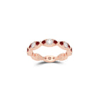Fuster Navette Signature Diamond and Ruby Ring