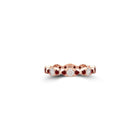 Fuster Navette Signature Diamond and Ruby Ring