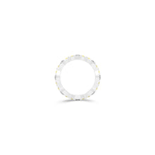Fuster Navette Signature Diamond  and Yellow Diamond Ring