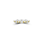 Fuster Navette Signature Diamond  and Yellow Diamond Ring