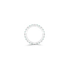 Fuster Navette Signature Diamond and Emerald Ring