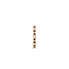 Fuster Navette Signature Diamond and Ruby Ring