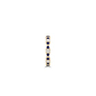 Fuster Navette Signature Diamond and Sapphire Ring