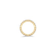 Fuster Navette Signature Diamond and Sapphire Ring