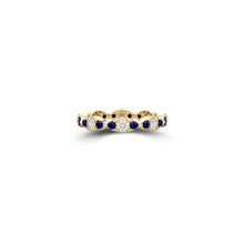 Fuster Navette Signature Diamond and Sapphire Ring