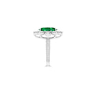 Anastasia's Emerald Oval Cut and Diamond Ring
