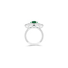 Anastasia's Emerald Oval Cut and Diamond Ring