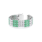 Pulsera de alta joyería con diamantes y rubíes impecables 