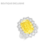 Fancy Intense Yellow Internally Flawless Cushion Diamond Solitaire Ring – Boutique Exclusive
