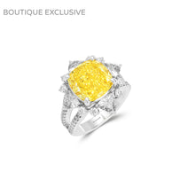 Yellow Diamond and Diamond Ring – Boutique Exclusive