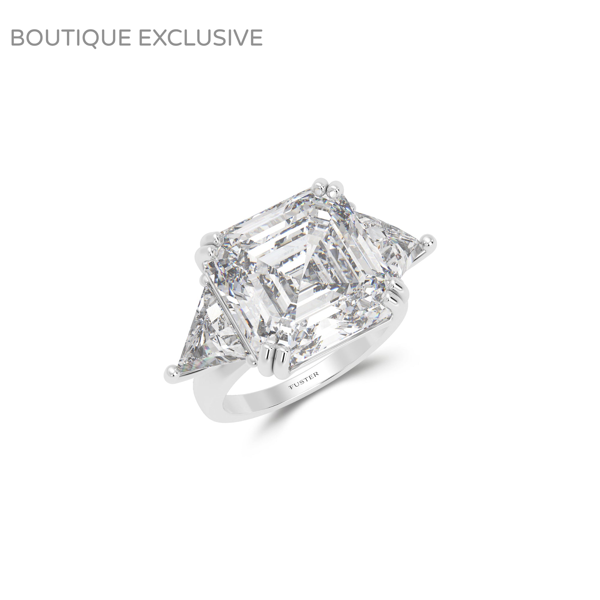 Emerald Square Diamond Ring - Boutique Exclusive