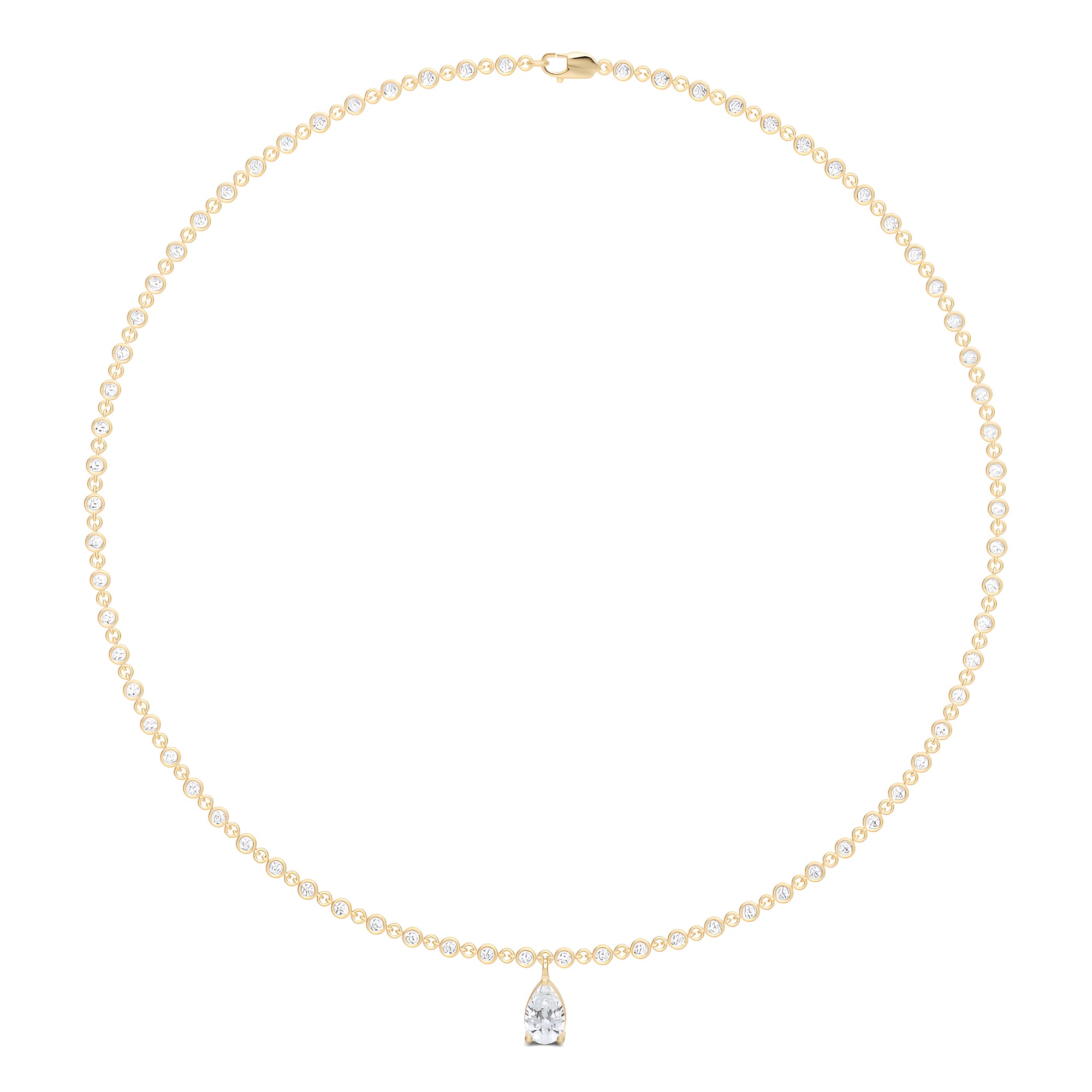Fuster Icon Pear Diamond Necklace