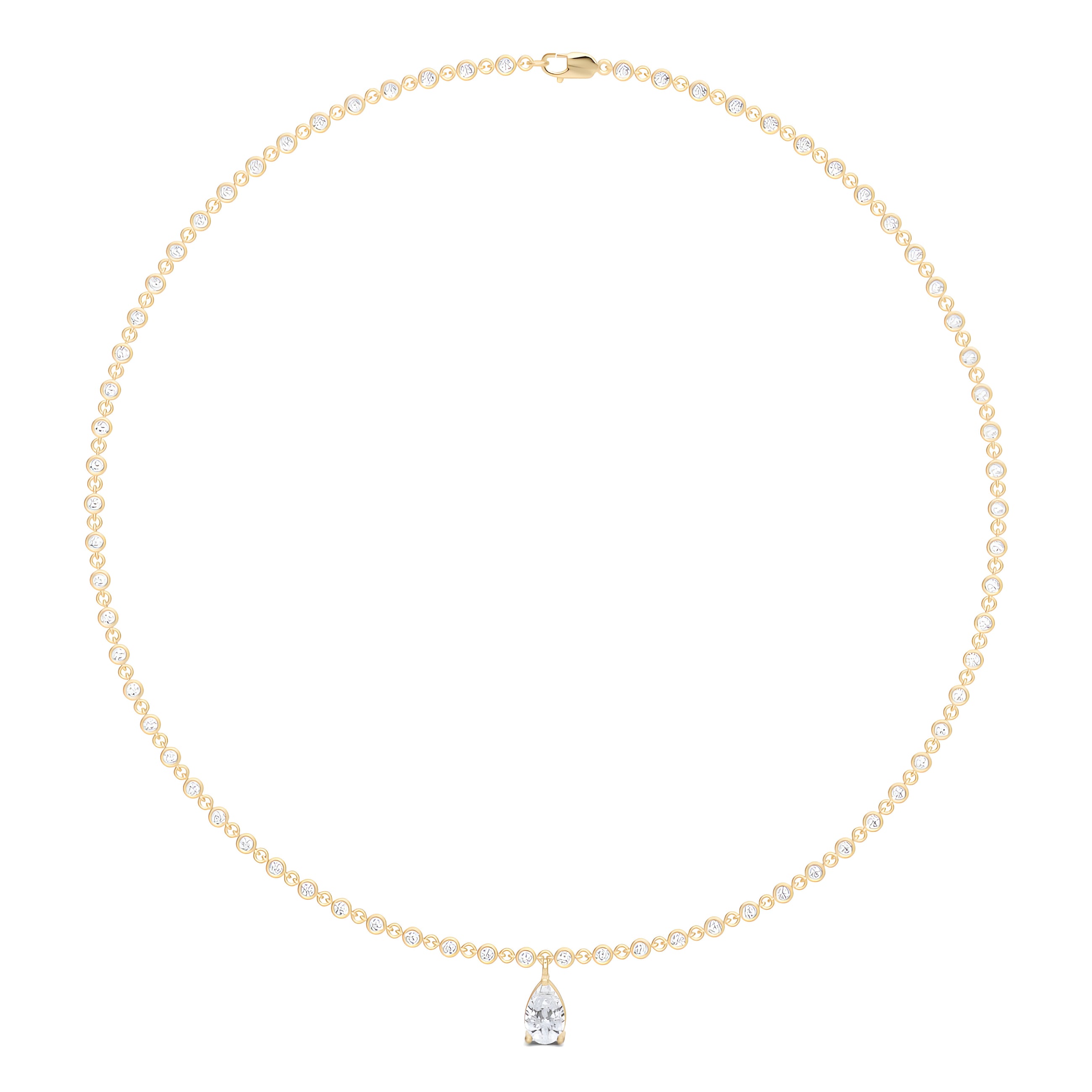 Fuster Icon Pear Diamond Necklace