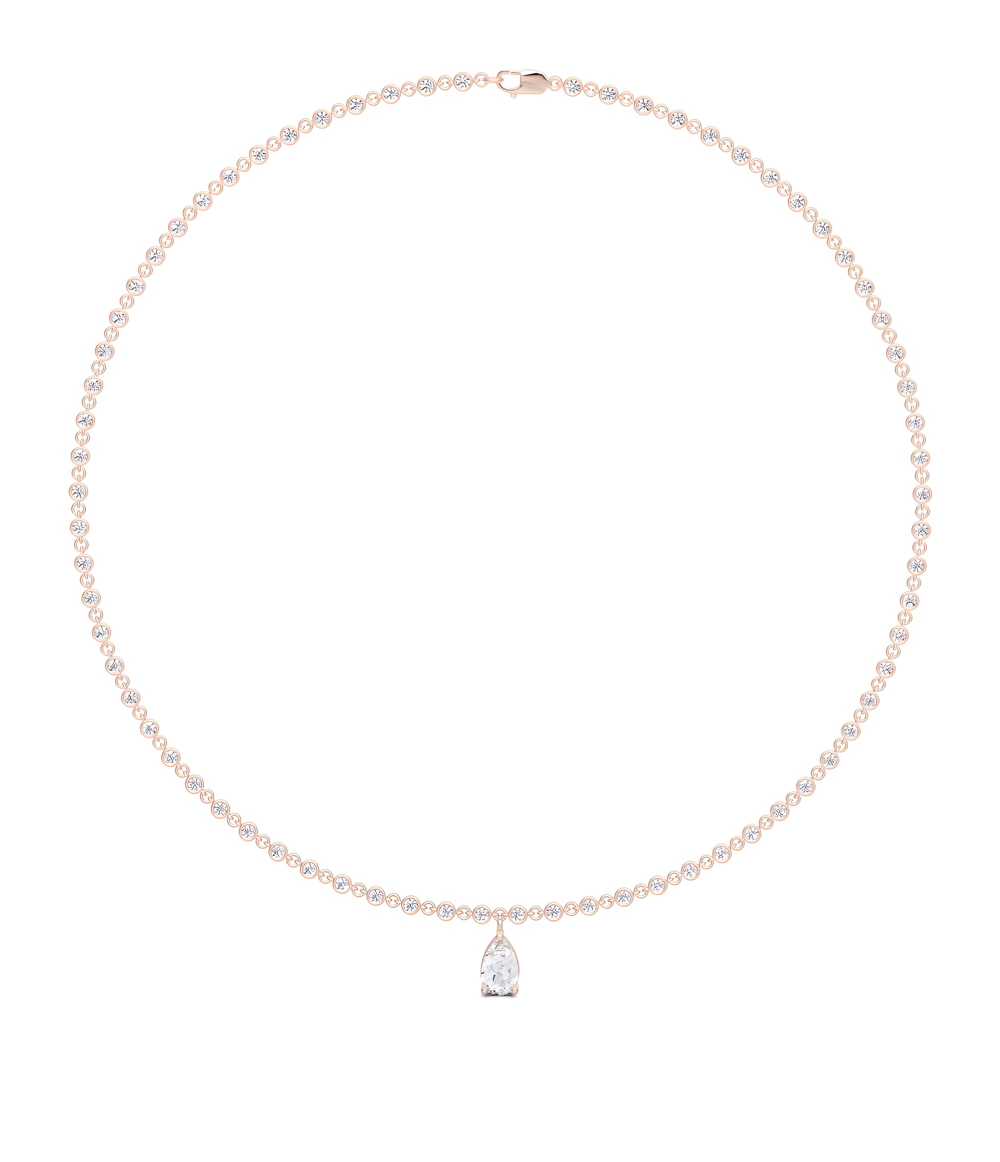 Fuster Icon Pear Diamond Necklace