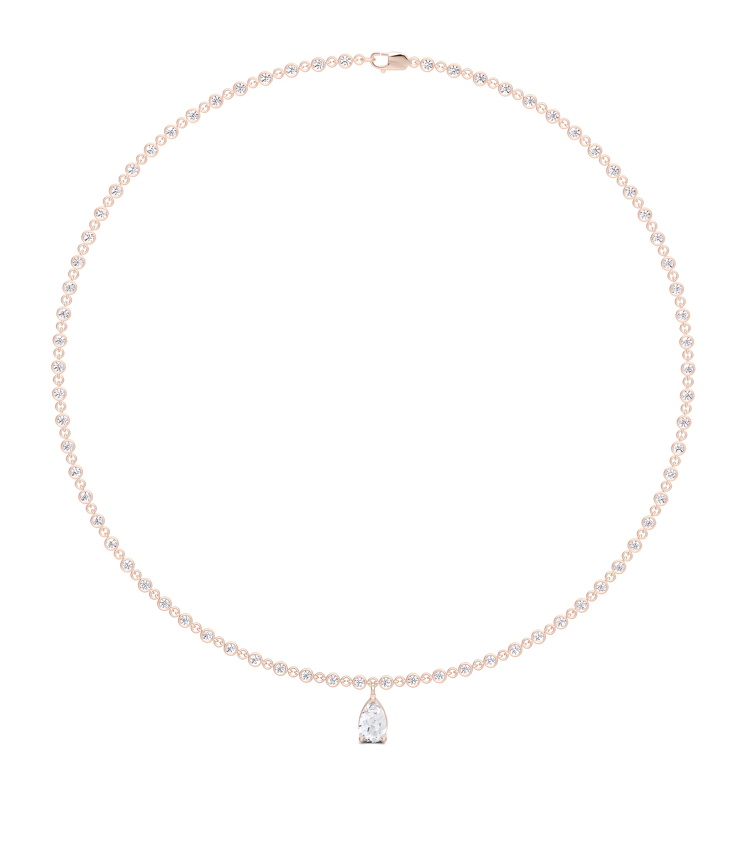 Fuster Icon Pear Diamond Necklace
