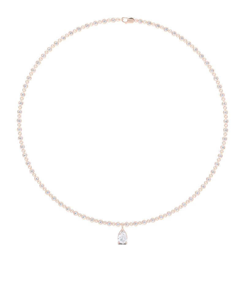 Fuster Icon Pear Diamond Necklace