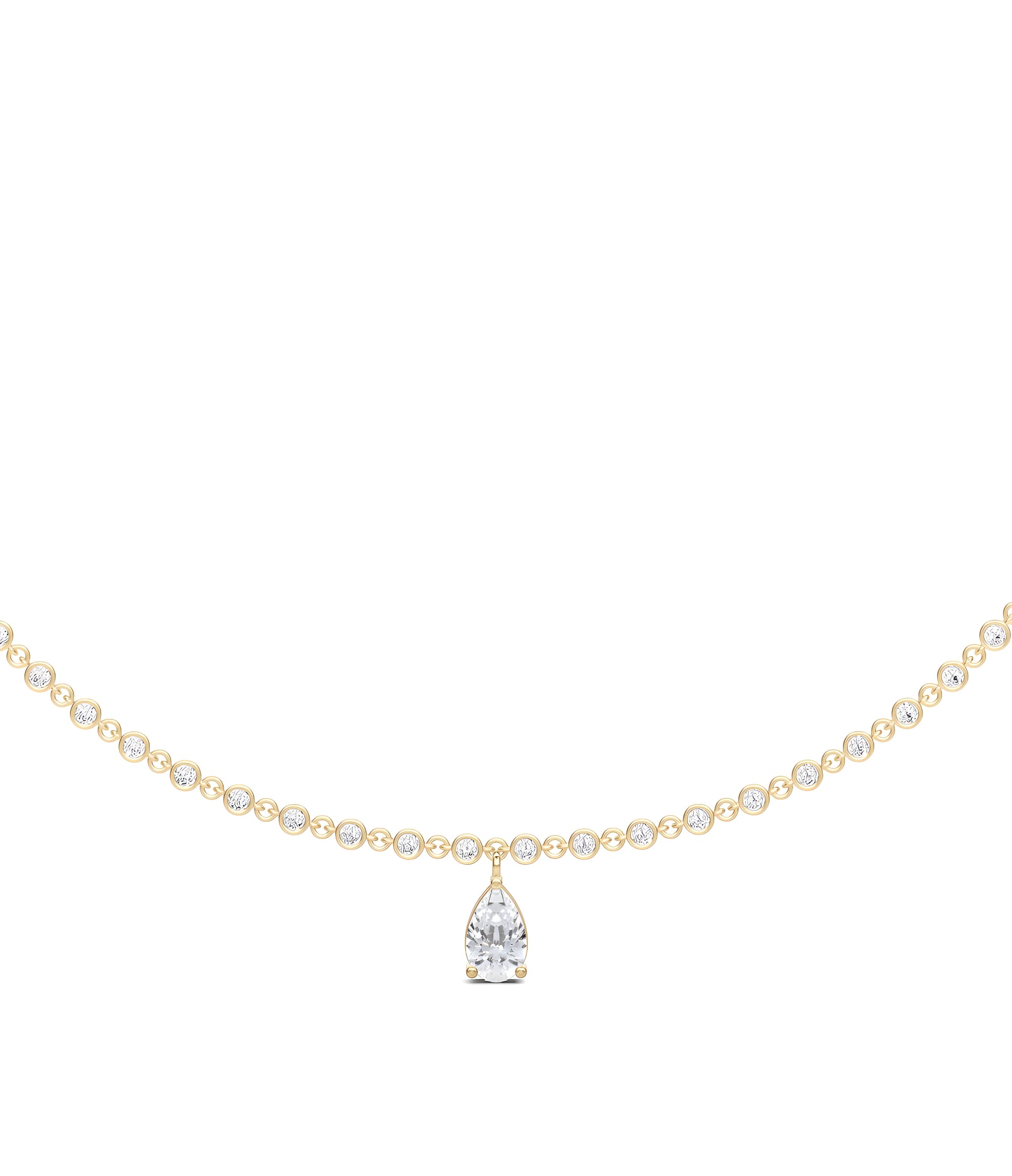 Fuster Icon Pear Diamond Necklace