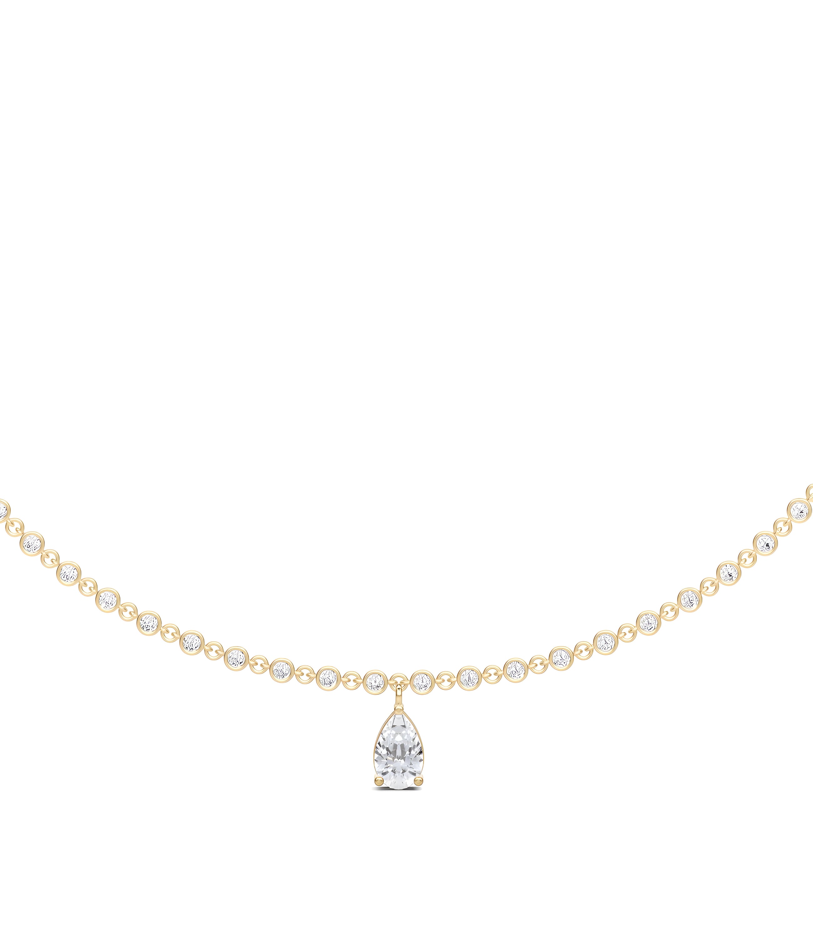Fuster Icon Pear Diamond Necklace