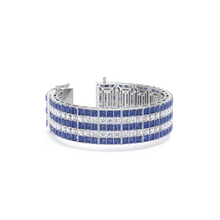 Pulsera de alta joyería con diamantes y rubíes impecables 