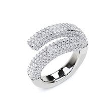 Anillo exclusivo Fuster con diamantes en espiral clásicos