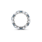 Anillo clásico con corona de diamantes y zafiros 