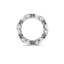 Classic Crown Emerald and White Diamond Ring