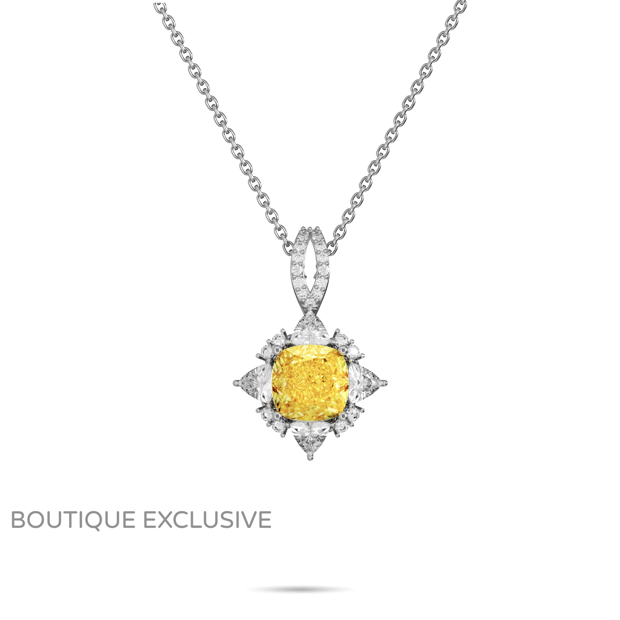 Fancy Yellow Diamond Pendant - Boutique Exclusive